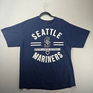 Vintage SEATTLE MARINERS Major League Baseball Genuine Merch Logo Tshirt Sz XL